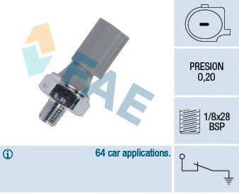 FAE 12830 Датчик давления масла для MITSUBISHI LANCER (Митсубиши/митсубиси Ланcэр) FAE 12830 Датчик давления масла для MITSUBISHI LANCER (Митсубиши/митсубиси Ланcэр)