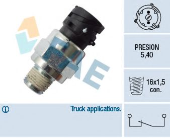 FAE 18115 Выключатель фонаря сигнала торможения для VOLVO F 16 (Вольво Ф 16) FAE 18115 Выключатель фонаря сигнала торможения для VOLVO F 16 (Вольво Ф 16)