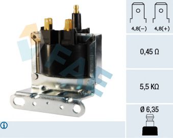 FAE 80261 Катушка зажигания для OPEL MANTA B CC (Опель Манта б cc) FAE 80261 Катушка зажигания для OPEL MANTA B CC (Опель Манта б cc)