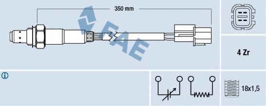 FAE 77287 Лямбда-зонд для MITSUBISHI (Митсубиши/митсубиси) FAE 77287 Лямбда-зонд для MITSUBISHI (Митсубиши/митсубиси)