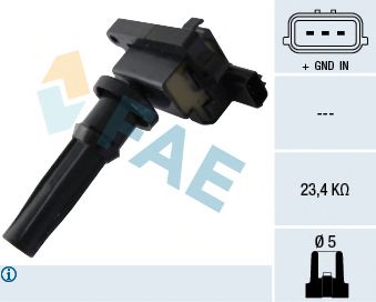 FAE 80316 Катушка зажигания для HYUNDAI TRAJET (Хендай Траджет) FAE 80316 Катушка зажигания для HYUNDAI TRAJET (Хендай Траджет)