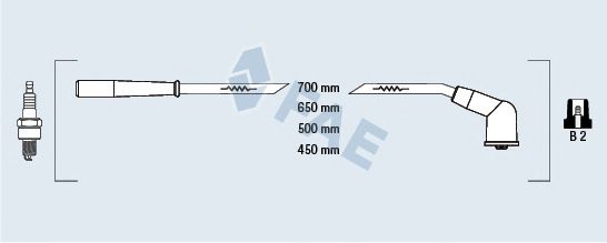 FAE 83266 Комплект проводов зажигания для MAZDA 323 P V (Мазда 323 пв) FAE 83266 Комплект проводов зажигания для MAZDA 323 P V (Мазда 323 пв)