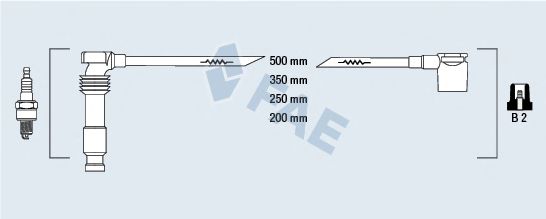 FAE 85561 Комплект проводов зажигания для CHEVROLET CAPTIVA (Шевроле Каптива) FAE 85561 Комплект проводов зажигания для CHEVROLET CAPTIVA (Шевроле Каптива)