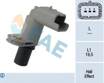 FAE 79307 Датчик, положение распределительного вала для CITROëN (Cитроëн) FAE 79307 Датчик, положение распределительного вала для CITROëN (Cитроëн)