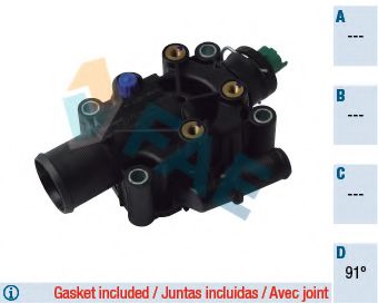 FAE 5308691 Термостат, охлаждающая жидкость для PEUGEOT 207 (Пежо 207) FAE 5308691 Термостат, охлаждающая жидкость для PEUGEOT 207 (Пежо 207)