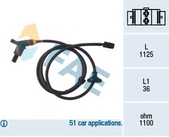 FAE 78001 Датчик, частота вращения колеса для VOLKSWAGEN JETTA III (Фольксваген Джетта 3) FAE 78001 Датчик, частота вращения колеса для VOLKSWAGEN JETTA III (Фольксваген Джетта 3)