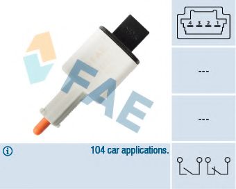 FAE 24888 Выключатель фонаря сигнала торможения для RENAULT MEGANE CC (Рено Меган сс) FAE 24888 Выключатель фонаря сигнала торможения для RENAULT MEGANE CC (Рено Меган сс)