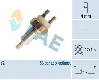 FAE 25040 Выключатель фонаря сигнала торможения для OPEL ASCONA B (Опель Асcона б) FAE 25040 Выключатель фонаря сигнала торможения для OPEL ASCONA B (Опель Асcона б)