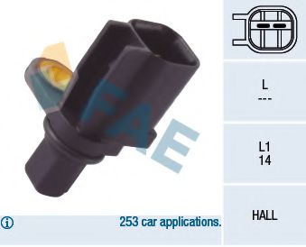 FAE 78113 Датчик, частота вращения колеса для FORD (Форд) FAE 78113 Датчик, частота вращения колеса для FORD (Форд)