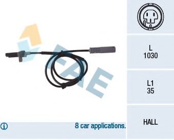 FAE 78043 Датчик, частота вращения колеса для BMW 7 (Бмв 7) FAE 78043 Датчик, частота вращения колеса для BMW 7 (Бмв 7)