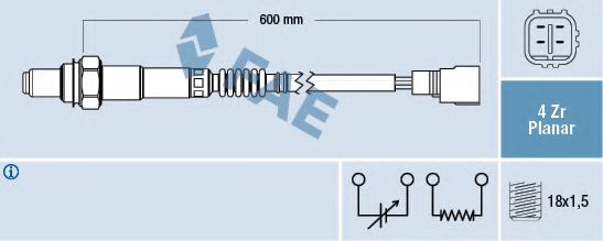 FAE 77515 Лямбда-зонд для LEXUS IS CROSS (Лексус Ис крос) FAE 77515 Лямбда-зонд для LEXUS IS CROSS (Лексус Ис крос)
