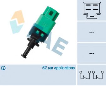 FAE 24781 Выключатель фонаря сигнала торможения для CHEVROLET NUBIRA (Шевроле Нубира) FAE 24781 Выключатель фонаря сигнала торможения для CHEVROLET NUBIRA (Шевроле Нубира)
