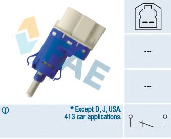 FAE 24848 Выключатель фонаря сигнала торможения для FORD FIESTA VI (Форд Фиеста 6) FAE 24848 Выключатель фонаря сигнала торможения для FORD FIESTA VI (Форд Фиеста 6)