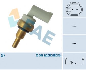 FAE 32704 Датчик, температура охлаждающей жидкости 