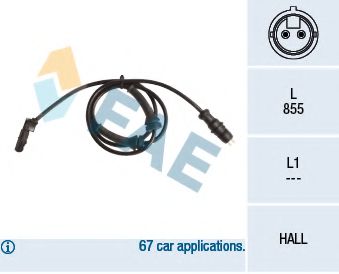 FAE 78144 Датчик, частота вращения колеса для RENAULT MEGANE II (Рено Меган 2) FAE 78144 Датчик, частота вращения колеса для RENAULT MEGANE II (Рено Меган 2)