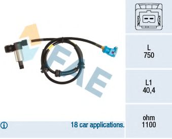 FAE 78194 Датчик, частота вращения колеса 