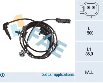 FAE 78238 Датчик, частота вращения колеса 