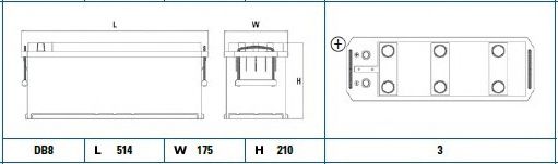 FULMEN FG1355 Стартерная аккумуляторная батарея; Стартерная аккумуляторная батарея для FIAT 94 (Фиат 94) FULMEN FG1355 Стартерная аккумуляторная батарея; Стартерная аккумуляторная батарея для FIAT 94 (Фиат 94)