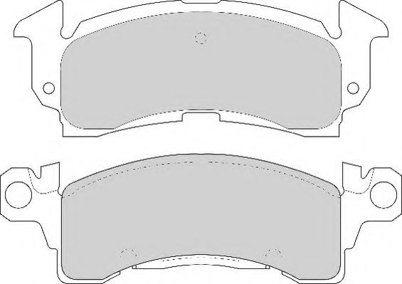 NECTO FD6551A Тормозные колодки для BUICK (Бьюик) NECTO FD6551A Тормозные колодки для BUICK (Бьюик)