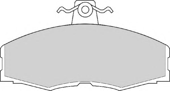 NECTO FD213A Комплект тормозных колодок, дисковый тормоз 