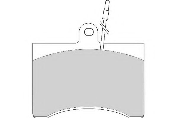 NECTO FD125A Комплект тормозных колодок, дисковый тормоз 
