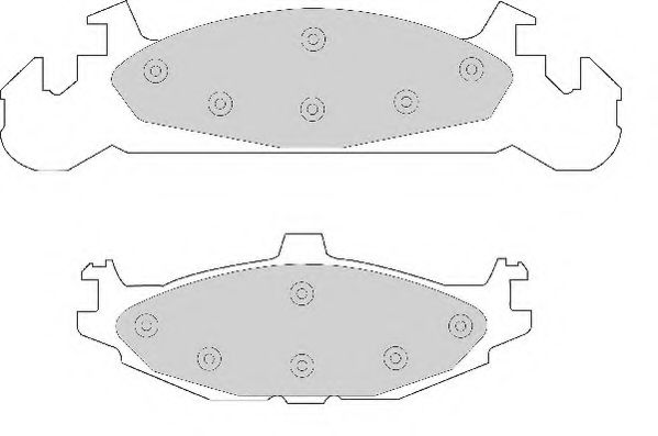 NECTO FD6509A Тормозные колодки для JEEP CHEROKEE (Джип Чироки) NECTO FD6509A Тормозные колодки для JEEP CHEROKEE (Джип Чироки)
