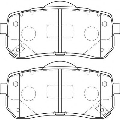 NECTO FD7376A Тормозные колодки для HYUNDAI IX55 (Хендай Их55) NECTO FD7376A Тормозные колодки для HYUNDAI IX55 (Хендай Их55)