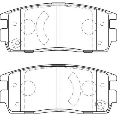 NECTO FD7578A Тормозные колодки для CHEVROLET CAPTIVA (Шевроле Каптива) NECTO FD7578A Тормозные колодки для CHEVROLET CAPTIVA (Шевроле Каптива)