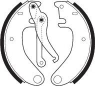 NECTO N1001 Тормозные колодоки 