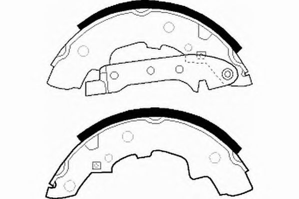NECTO N1039 Тормозные колодоки 