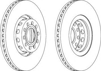 NECTO WN1116 Тормозной диск для AUDI A6 (Ауди А6) NECTO WN1116 Тормозной диск для AUDI A6 (Ауди А6)