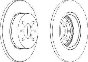 NECTO WN293 Тормозной диск для FIAT (Фиат)