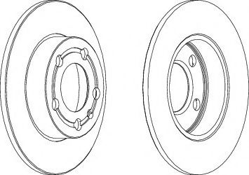 NECTO WN1245 Тормозной диск для SEAT IBIZA II (Сеат Ибица 2) NECTO WN1245 Тормозной диск для SEAT IBIZA II (Сеат Ибица 2)