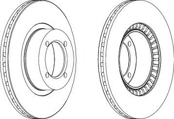 NECTO WN712 Тормозной диск 