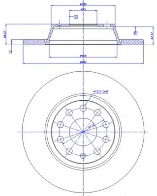 CAR 142.1024 Тормозной диск для SKODA (Шкода) CAR 142.1024 Тормозной диск для SKODA (Шкода)