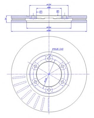 CAR 142.1039 Тормозной диск для KIA K2700 (Киа К2700) CAR 142.1039 Тормозной диск для KIA K2700 (Киа К2700)