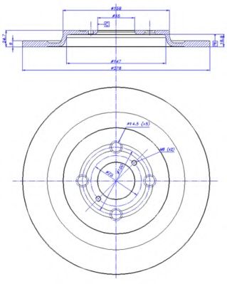 CAR 142.1440 Тормозной диск для TOYOTA YARIS/VITZ (Тойота/тоета Ярис/vитз) CAR 142.1440 Тормозной диск для TOYOTA YARIS/VITZ (Тойота/тоета Ярис/vитз)