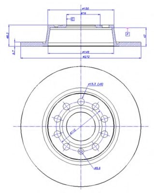 CAR 142.1575 Тормозной диск для SEAT (Сеат) CAR 142.1575 Тормозной диск для SEAT (Сеат)