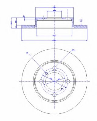 CAR 142.925 Тормозной диск для TOYOTA TERCEL (Тойота/тоета Тэрcэл) CAR 142.925 Тормозной диск для TOYOTA TERCEL (Тойота/тоета Тэрcэл)