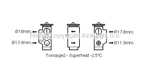 AVA QUALITY COOLING AI1373 Расширительный клапан, кондиционер для AUDI Q7 (Ауди Кью 7) AVA QUALITY COOLING AI1373 Расширительный клапан, кондиционер для AUDI Q7 (Ауди Кью 7)