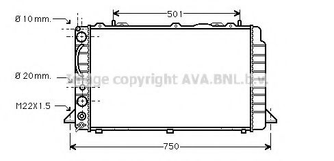 AVA QUALITY COOLING AI2089 Радиатор, охлаждение двигателя для AUDI 90 (Ауди 90) AVA QUALITY COOLING AI2089 Радиатор, охлаждение двигателя для AUDI 90 (Ауди 90)