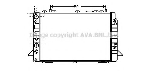 AVA QUALITY COOLING AI2093 Радиатор, охлаждение двигателя для AUDI 90 (Ауди 90) AVA QUALITY COOLING AI2093 Радиатор, охлаждение двигателя для AUDI 90 (Ауди 90)