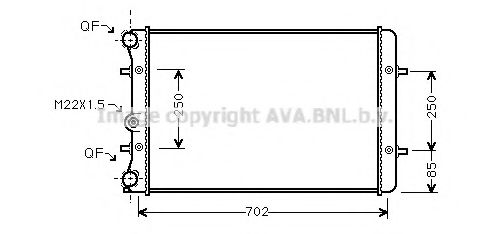 AVA QUALITY COOLING AI2155 Радиатор, охлаждение двигателя для AUDI TT (Ауди Тт) AVA QUALITY COOLING AI2155 Радиатор, охлаждение двигателя для AUDI TT (Ауди Тт)