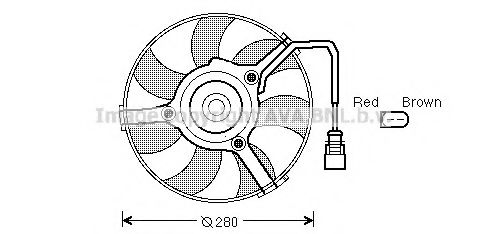 AVA QUALITY COOLING AI7516 Вентилятор, охлаждение двигателя для VOLKSWAGEN (Фольксваген) AVA QUALITY COOLING AI7516 Вентилятор, охлаждение двигателя для VOLKSWAGEN (Фольксваген)