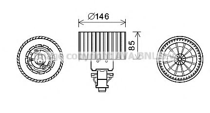 AVA QUALITY COOLING AI8374 Электродвигатель, вентиляция салона для AUDI 100 (Ауди 100) AVA QUALITY COOLING AI8374 Электродвигатель, вентиляция салона для AUDI 100 (Ауди 100)