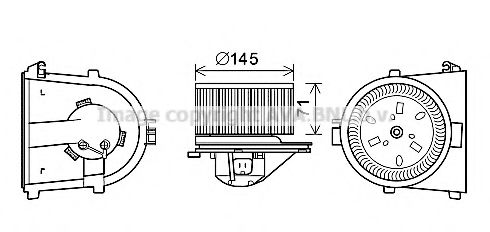 AVA QUALITY COOLING AI8376 Электродвигатель, вентиляция салона для VOLKSWAGEN (Фольксваген) AVA QUALITY COOLING AI8376 Электродвигатель, вентиляция салона для VOLKSWAGEN (Фольксваген)