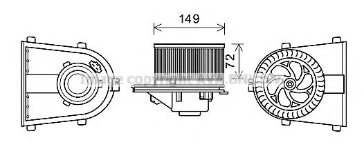 AVA QUALITY COOLING AI8378 Электродвигатель, вентиляция салона для AUDI TT (Ауди Тт) AVA QUALITY COOLING AI8378 Электродвигатель, вентиляция салона для AUDI TT (Ауди Тт)