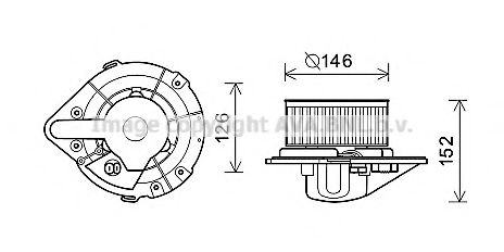 AVA QUALITY COOLING AI8501 Электродвигатель, вентиляция салона для VOLKSWAGEN T4 MULTIVAN (Фольксваген Т4 мултиvан) AVA QUALITY COOLING AI8501 Электродвигатель, вентиляция салона для VOLKSWAGEN T4 MULTIVAN (Фольксваген Т4 мултиvан)