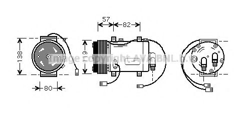 AVA QUALITY COOLING AIK143 Компрессор, кондиционер для AUDI A6 (Ауди А6) AVA QUALITY COOLING AIK143 Компрессор, кондиционер для AUDI A6 (Ауди А6)