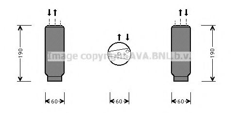 AVA QUALITY COOLING ALD003 Осушитель, кондиционер для FIAT ALBEA (Фиат Албэа) AVA QUALITY COOLING ALD003 Осушитель, кондиционер для FIAT ALBEA (Фиат Албэа)